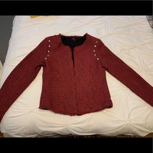 Red tweed jacket